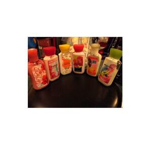 Bath and body works 3 oz lotion Paris, sunshine,Malibu, chiffon, beautiful day